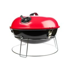 Brentwood 14.25-in L X 14.25-in W Portable Red Charcoal Grill