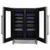 Thor Kitchen 23.5-in 42-Bottle Capacity Stainless Steel Dual Zone Cooling Built-in/Freestanding Wine Cooler