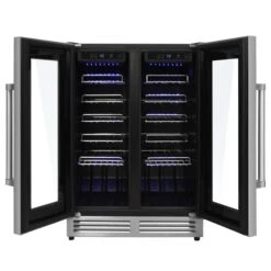 Thor Kitchen 23.5-in 42-Bottle Capacity Stainless Steel Dual Zone Cooling Built-in/Freestanding Wine Cooler