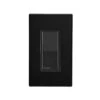 WarmlyYours 15-Amp Single-Pole Black Wi-Fi-Enabled Rocker Light Switch - Wall Plate Included