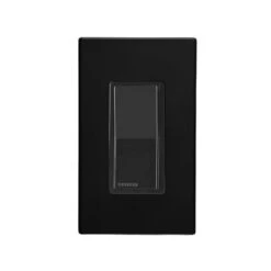 WarmlyYours 15-Amp Single-Pole Black Wi-Fi-Enabled Rocker Light Switch - Wall Plate Included
