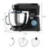Costway 7-L 6-Speed 660 W Black Commercial/Residential Stand Mixer