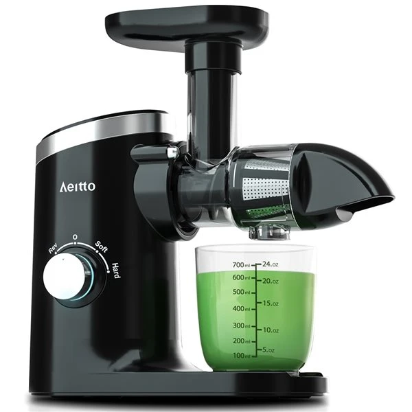 Aeitto Masticating Juicer With Two Speed Modes - Black - Image 2
