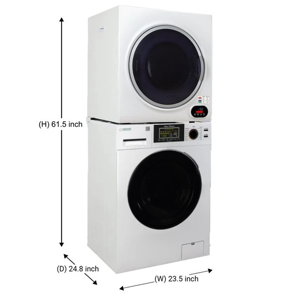 Equator Advanced Appliances Electric Stacked Laundry Center With 1.9-cu Ft Washer (EW 835) And 3.5-cu Ft Dryer (ED 852) - Image 4