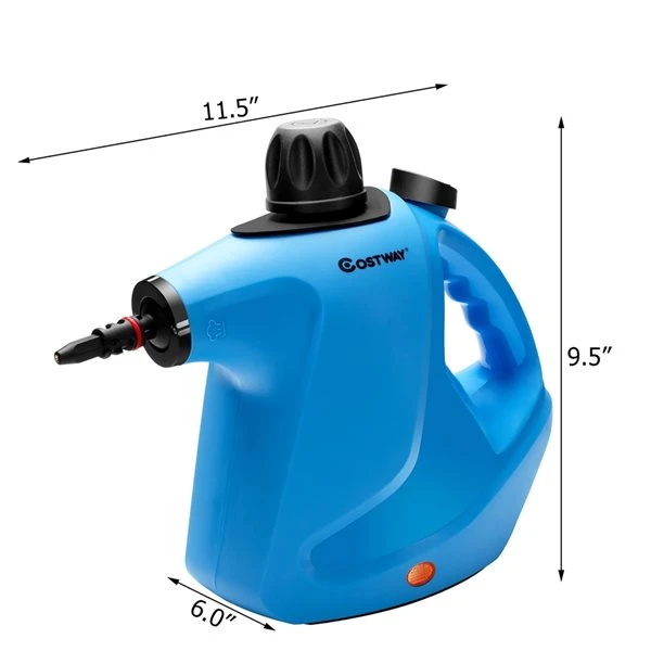 Costway 1-Speed 1050 W Multipurpose Steam Cleaner In Blue - Image 2
