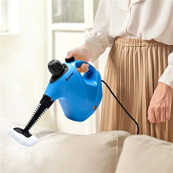 Costway 1-Speed 1050 W Multipurpose Steam Cleaner In Blue - Image 4