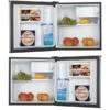 Koolatron Stainless Steel 1.6-cu.ft. (44 L) Compact Fridge With Freezer
