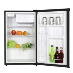 Koolatron Stainless Steel 4.4-cu.ft. (124 L) Compact Fridge With Freezer