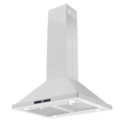 Cosmo 30-in 380 CFM Ductless Island Range Hood In Stainless Steel