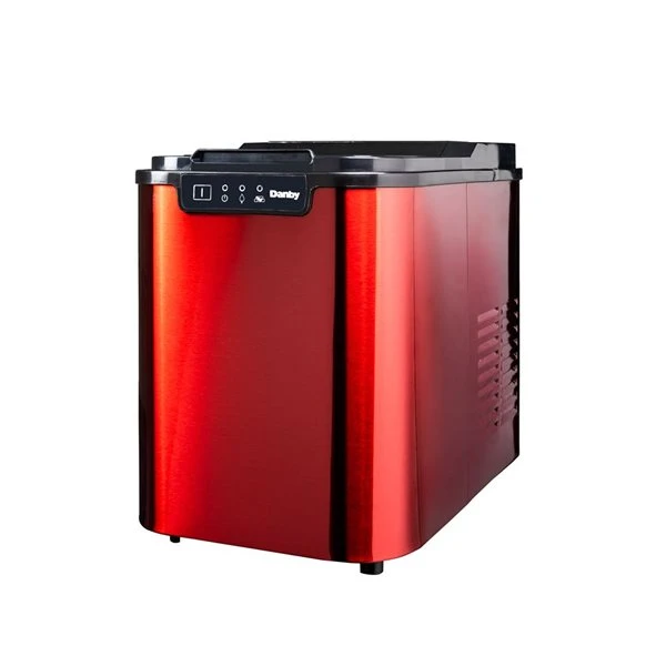 Danby 25-lb Flip-Up Door Countertop Ice Maker (Red) - Image 5