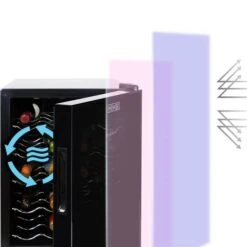 Koolatron 20-Bottle Wine Cooler Freestanding Thermoelectric Wine Fridge