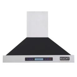 KUCHT 30-in Ducted Black Wall-Mounted Range Hood