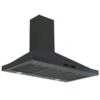 Ancona 36-in 450 CFM Black Stainless Steel Convertible Wall Mount Range Hood With Charcoal Filter Included