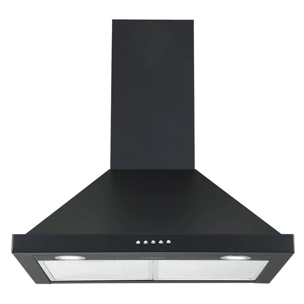 Ancona 24-in 280 CFM Matte Black Convertible Wall Mount Pyramid Range Hood With Charcoal Filter Included - Image 2