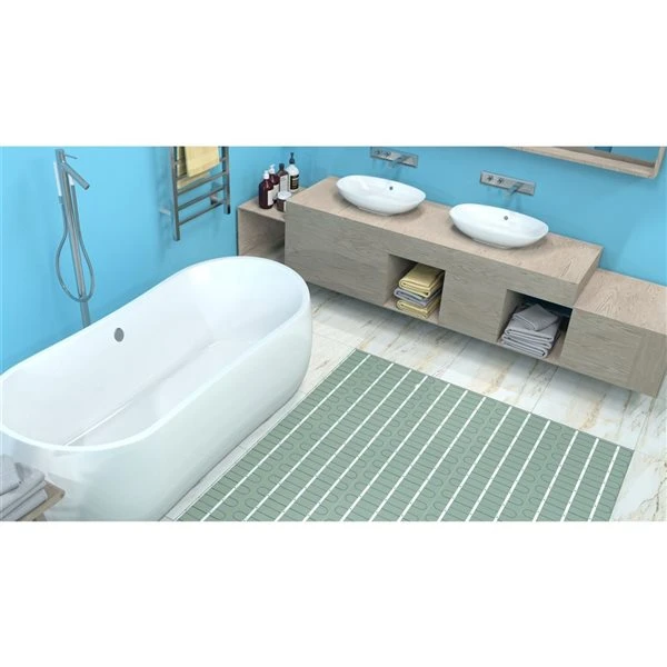 WarmlyYours Floor Heating Kit With WiFi Thermostat - 120-V - 24-ft²