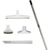 VPC Central Vacuum Stainless Steel Telescopic Wand Set And Cleaning Kit