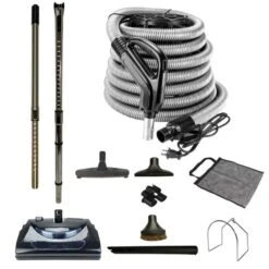 VPC Central Vacuum Electric Power Nozzle Accessory Kit | Deluxe Tool Set (30-ft)