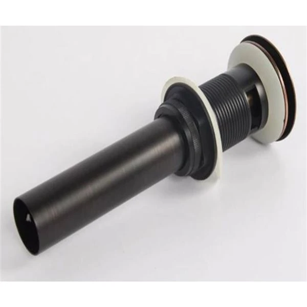 Drop Bath And Kitchen Black Brass Bath Sink Drain With Overflow - Image 3