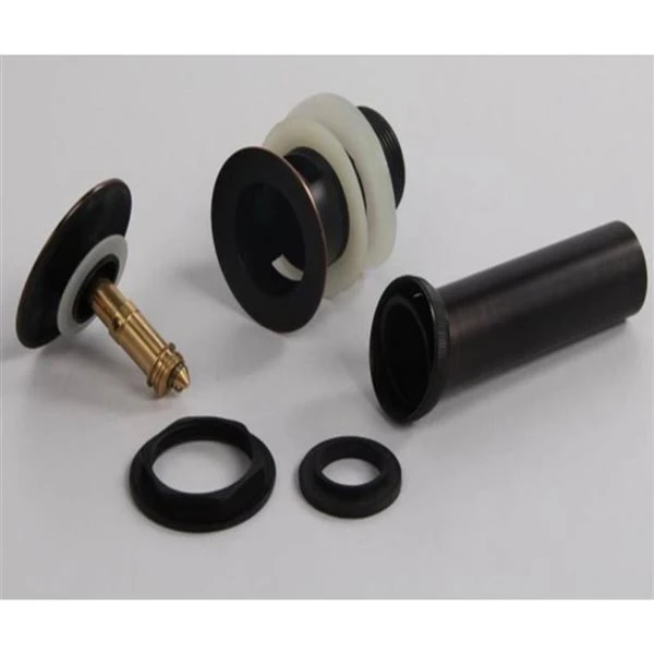 Drop Bath And Kitchen Black Brass Bath Sink Drain With Overflow - Image 2