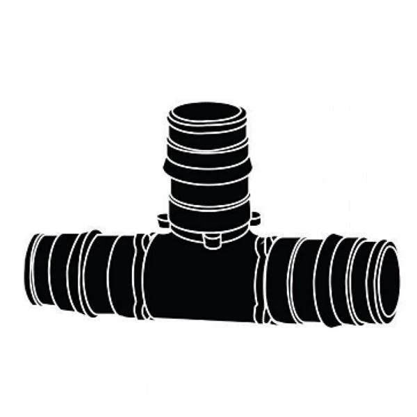 Plumbing N Parts 0.5-in W Black Cold-Expanded Polymer Blend Tee, Pack Of 10 - Image 2