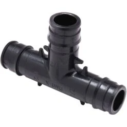 Plumbing N Parts 0.5-in W Black Cold-Expanded Polymer Blend Tee, Pack Of 10