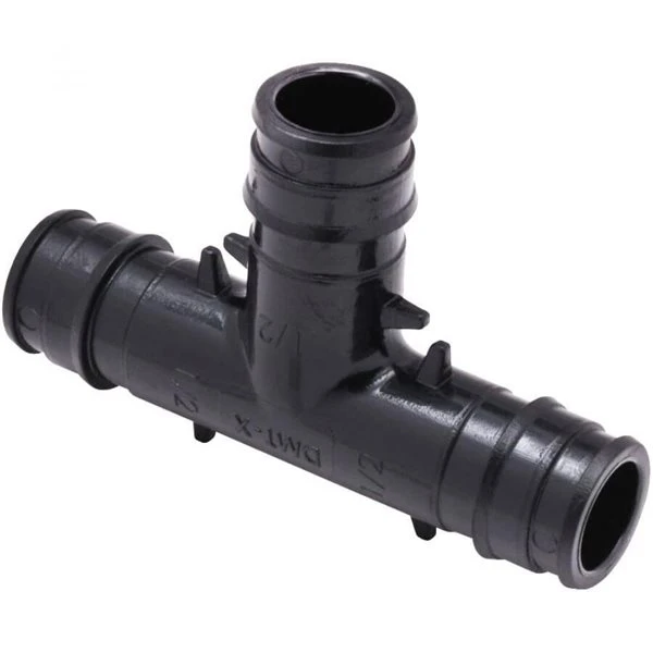 Plumbing N Parts 0.5-in W Black Cold-Expanded Polymer Blend Tee, Pack Of 10