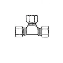 Plumbing N Parts 0.25-in W Brass Compression Tee, Pack Of 10