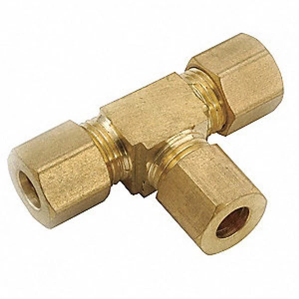 Plumbing N Parts 0.25-in W Brass Compression Tee, Pack Of 10 - Image 2