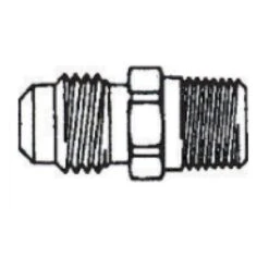 Plumbing N Parts 1 1/4-in X 1/8-in Brass Threaded Flare Male Adapter Fitting, Pack Of 10