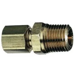 Plumbing N Parts 0.625 W X 0.5-in Brass Compression Male Adapter, Pack Of 10