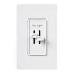 Lutron Remote Fan Remote Control With Dimmer White