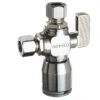 Dahl Dual Outlet Straight Valve - 1/2" X 3/8" X 3/8" OD