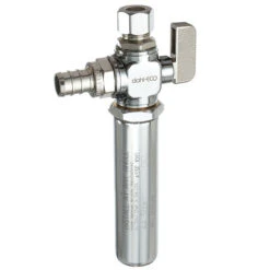 Dahl Straight Ball Valve With Water Hammer Arrester - 1/2" X 3/8"