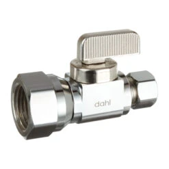 Dahl Supply Stop Straight Valve - 1/2" X 3/8" COMP