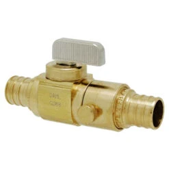 Dahl In-Line Stop And Isolation Valve - PEX - 3/4" Brass