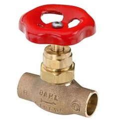 Dahl ECO Compression Stop Valve - Lead-Free - Rough Brass Finish - 1/2-in Dia X 1/2-in Dia