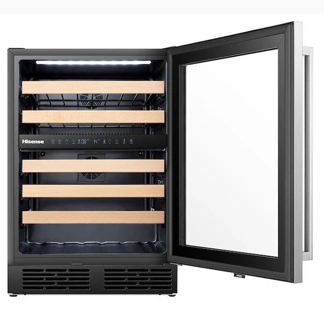 Hisense 46-Bottle Stainless Steel 4.9-ft³ Wine Cooler - Image 3