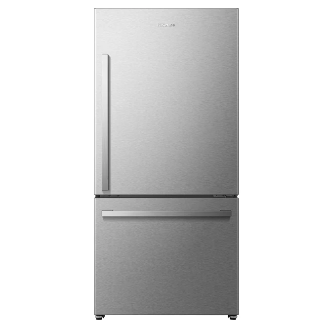 Hisense 33-in Stainless Steel 22.3-ft³ Bottom-Freezer Refrigerator - Image 3