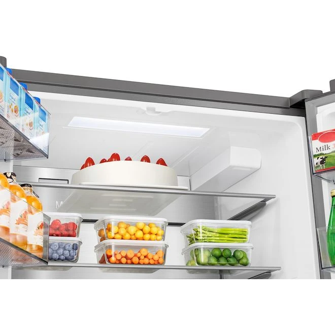 Hisense 36-in Stainless Steel 22.4-ft³ French Door Refrigerator With External Water Dispenser - Image 4