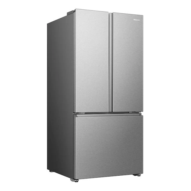 Hisense 33-in Smudge-Free Stainless Steel 22.1-ft³ French Door Refrigerator
