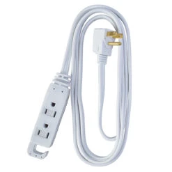 Woods Extension Cord - Interior - 125 V - 6.5-ft - White
