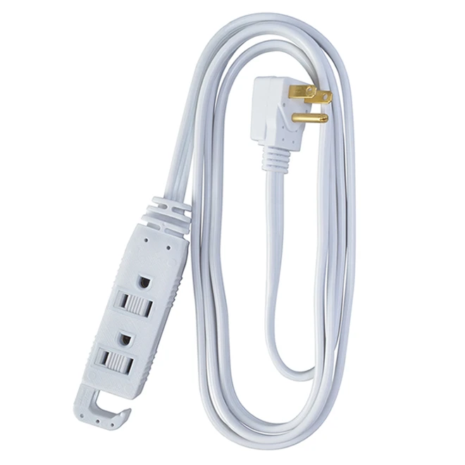 Woods Extension Cord - Interior - 125 V - 6.5-ft - White