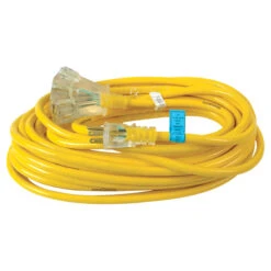 Woods 12/3 Extension Cord - Yellow Jacket - Triple Outlet - 15 M