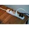 Woods 6-Outlet Power Bar - 6' Cord - White