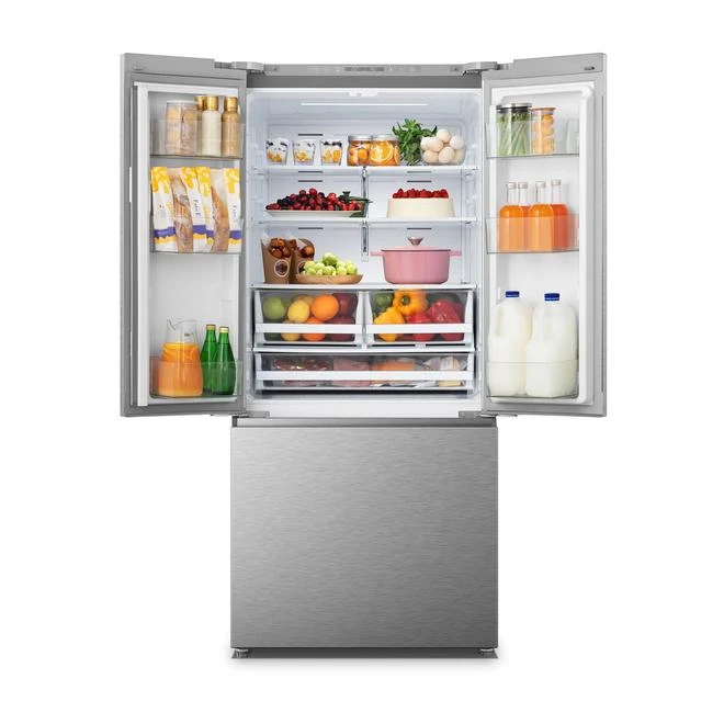 Hisense French Door Refrigerator - 20.8-cu Ft - 30-in - Stainless Steel - Image 3
