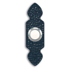 Globe Electric Globe Lighted Door Bell - Wired - Hammered Black Finish