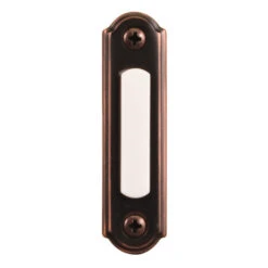 Globe Electric Globe Oil-Rubbed Bronze Lighted Wired Doorbell Push Button