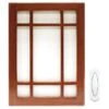 Globe Electric Globe Cherry Wood Plastic Wireless Doorbell Kit