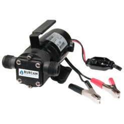 Burcam 12 V 1/10 HP Portable Utility Pump With Battery Clamps
