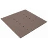 FDV St Dominique Perforated Steel Plate - Grey - 10 Drain Holes - 18-in L X 18-in W X 1/4-in H